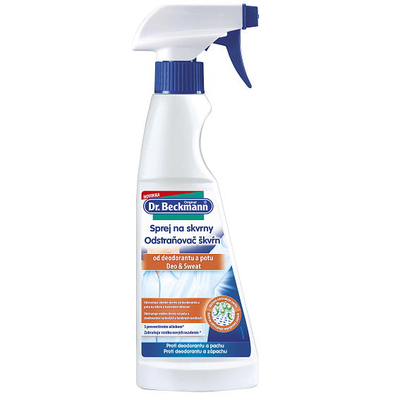Dr. Beckmann Deo & Sweat odstraňovač skvrn od deodorantu a potu 250 ml rozprašovač