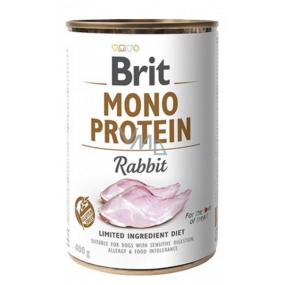 Brit Mono Protein Králík 100% čistý králičí protein Kompletní krmivo pro psy 400 g