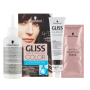 Schwarzkopf Gliss Color barva na vlasy 4-13 Chladný tmavě hnědý 2 x 60 ml