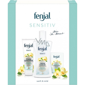 Fenjal Sensitive sprchový gel 200 ml + krém na ruce 75 ml + krémové toaletní mýdlo 100 g, kosmetická sada