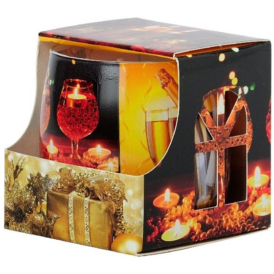 Emocio Dekor Silvestr vonná svíčka sklo 80 mm