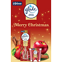 Glade Merry Christmas Warm Apple Pie jablko a skořice vonné tyčinky a vonná svíčka 50 ml + 112 g, dárková sada
