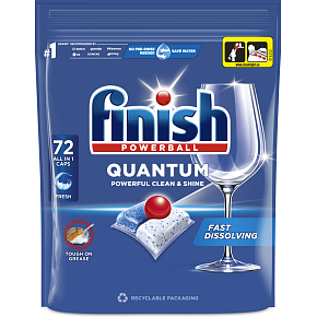 Finish Quantum All-in-1 tablety do myčky, 72 ks