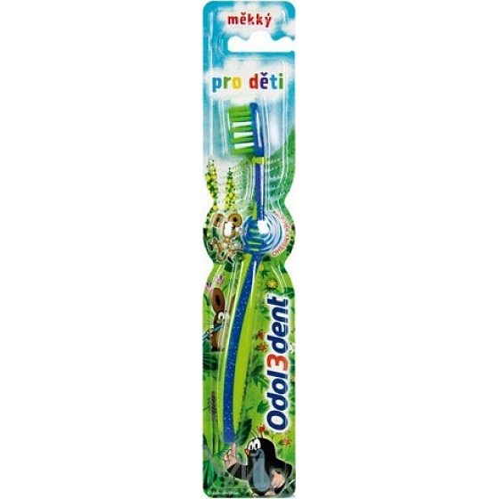 Odol3dent Krteček zubní kartáček různé barvy pro děti 1 kus