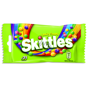 Skittles Crazy Sours kyselé žvýkací bonbony 38 g