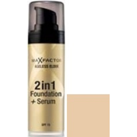 Max Factor Ageless Elixir 2v1 make-up + sérum 45 Warm Almond 30 ml