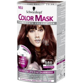 Schwarzkopf Color Mask barva na vlasy 586 Mahagonově červený