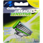 Gillette Mach3 Sensitive náhradní hlavice 8 kusů, pro muže