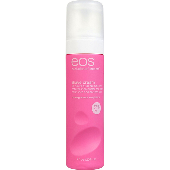 Eos Ultra Moisturizing Shave Cream Pomegranate Raspberry, Granátové jablko, malina hydratační krém na holení 207 ml
