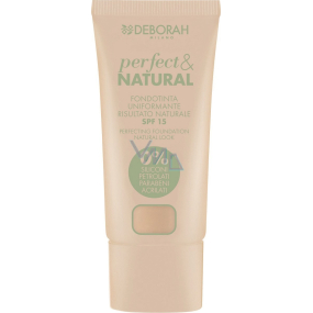 Deborah Milano Perfect & Natural Foundation SPF15 make-up 00 Ivory 30 ml