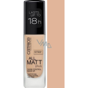 Catrice All Matt Plus Shine Control make-up 027 Amber Beige 30 ml