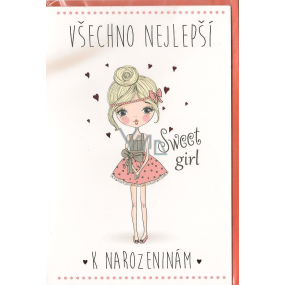 Nekupto Přání k narozeninám Všechno nejlepší Sweet Girl G31 3374 F