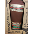 Cozy Time Bamboo Eco Ethnic bambusový ekologický termohrnek + silikonové víčko hnědý, barevné ornamenty 450 ml