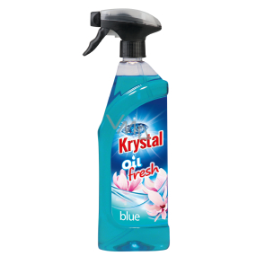 Krystal Blue Olejový osvěžovač k provonění WC, koupelen a veřejných prostor rozprašovač s originálním parfémem modrý 750 ml