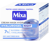Mixa Hyalurogel Night noční krém pro citlivou pleť 50 ml