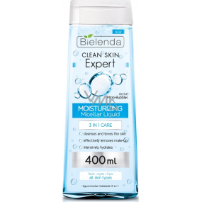 Bielenda Clean Skin Expert 3v1 hydratační micelární voda 400 ml