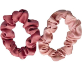 Richstar Accessories Gumičky do vlasů sametové růžové 2 kusy