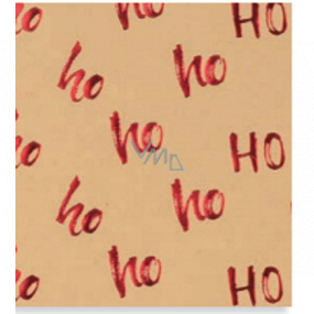 Zöwie Dárkový balicí papír 70 x 150 cm Vánoční Shining Moments přírodní červený nápis HO
