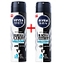 Nivea Men Invisible Black & White Fresh antiperspirant deodorant sprej 2 x 150 ml, duopack pro muže