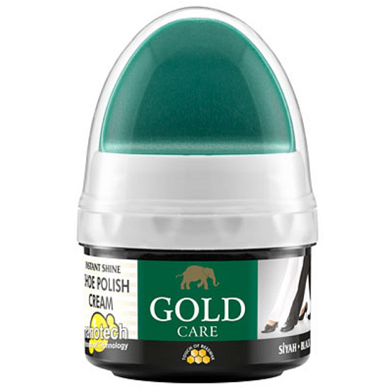 Gold Care Leštící krém na obuv Černá 60 ml