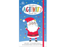 Tallon Christmas Activity vánoční aktivity na cestování pro děti 30 omalovánek, 30 stránek s úkoly