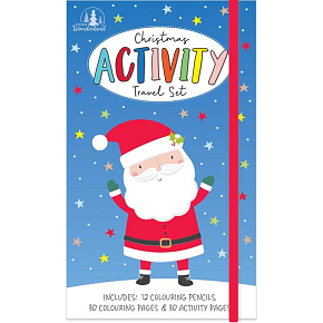 Tallon Christmas Activity vánoční aktivity na cestování pro děti 30 omalovánek, 30 stránek s úkoly