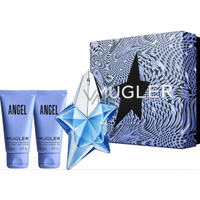 Thierry Mugler Angel parfémovaná voda 25 ml + tělové mléko 50 ml + sprchový gel 50 ml, dárková sada pro ženy