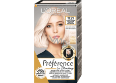 Loreal Paris Préférence Le Blonding permanentní barva na vlasy 11.21 Ultra světlá studená perleťová blond