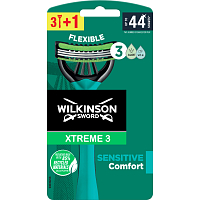 Wilkinson Sword Xtreme3 Sensitive jednorázový holící strojek, 4 ks