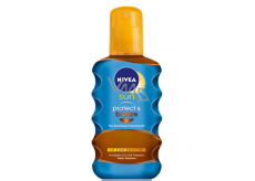 Nivea Sun Protect + Bronze F30+ olej na opalování podporující zhnědnutí 200 ml sprej