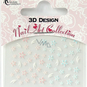 Absolute Cosmetics Nail Art 3D nálepky na nehty 24922 1 aršík