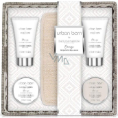 Baylis & Harding Pomeranč, Bergamot a Bobkové listy krystalky do koupele 50 g + sprchový gel 50 ml + mycí krém 50 ml + tělové máslo 50 ml + masážní žínka, kosmetická sada