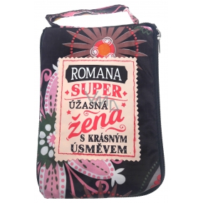 Albi Skládací taška na zip do kabelky se jménem Romana 42 x 41 x 11 cm
