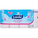 Lambi Hint of Pink toaletní papír s růžovým potiskem 3 vrstvý 150 útržků 8 rolí