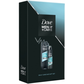 Dove Men + Care Clean Comfort sprchový gel na tělo a tvář pro muže 400 ml + antiperspirant deodorant sprej pro muže 150 ml, kosmetická sada