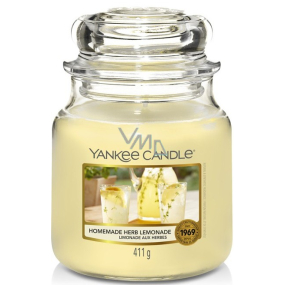 Yankee Candle Homemade Herb Lemonade - Domácí bylinková limonáda vonná svíčka Classic střední sklo 411 g