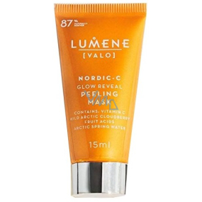 Lumene Valo Nordic-C Glow Reveal rozjasňující peelingová maska pro všechny typy pleti 15 ml