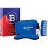 Balmain Paris Cosmetic Bag Blue bezoplachový kondicionér 50 ml + maska na spaní + kapesní hřebínek + neoprénová taštička, kosmetická sada
