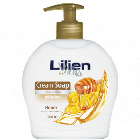 Lilien Exclusive Honey krémové tekuté mýdlo dávkovač 500 ml
