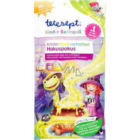 Tetesept Hokuspokus sůl do koupele s kouzelnou změnou barev při koupeli pro děti 45 g