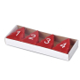 Emocio Advent Stromek svíčka červená 52 x 80 mm 4 kusy