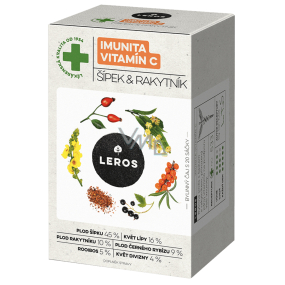 Leros Imunita Vitamín C Šípek a Rakytník bylinný čaj na podporu imunity 20 x 2 g