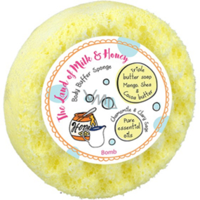 Bomb Cosmetics The Land of Milk & Honey přírodní sprchová masážní houba s vůní 200 g
