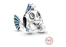 Charm Sterlingové stříbro 925 Disney Malá mořská víla - Flounder rybička, korálek na náramek