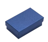 Dárková krabička s houbičkou na šperky tmavě modrá 8 x 5 x 2,5 cm 1 kus