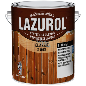 Lazurol Classic S1023 syntetická olejová lazura na dřevo 0000 Bezbarvá 0,75 l