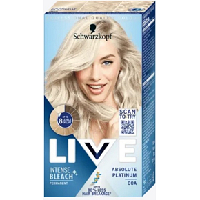 Schwarzkopf Live Intense Beach barva na vlasy 00A absolutní platinová