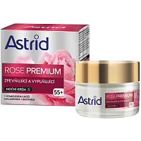 Astrid Rose Premium 55+ zpevňující a vyplňující noční krém, 50 ml