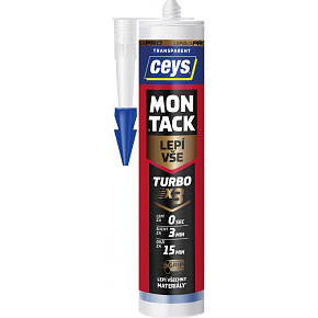 Ceys Montack Turbo univerzální transparentní lepidlo 290 ml