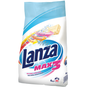 Lanza Max3 Bílá prací prášek na bílé prádlo 40 dávek 4 kg
